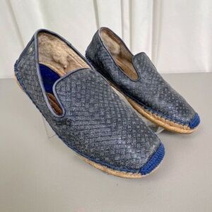 UGG WOMENS BLUE GLITTER ESPADRILLES SIZE 7